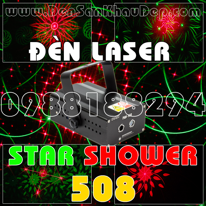 Đèn Laser Star Shower 508RG trang trí phòng hát Karaoke