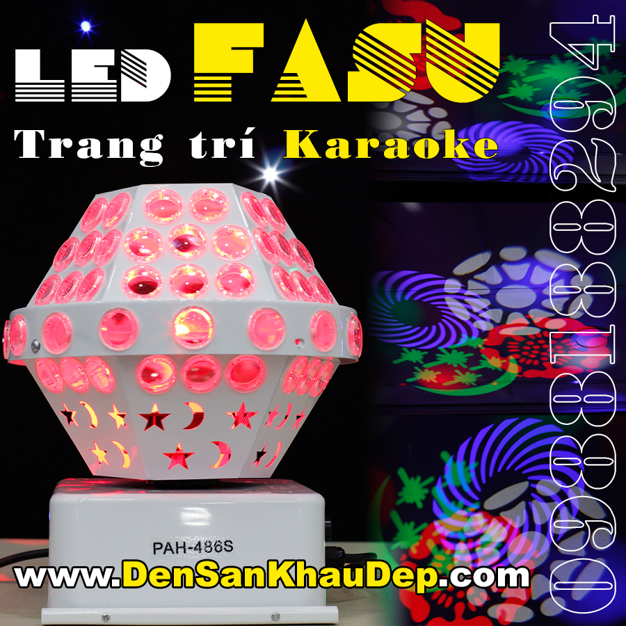 Đèn LED FASU lắp trung tâm Karaoke, sân khấu hát với nhau