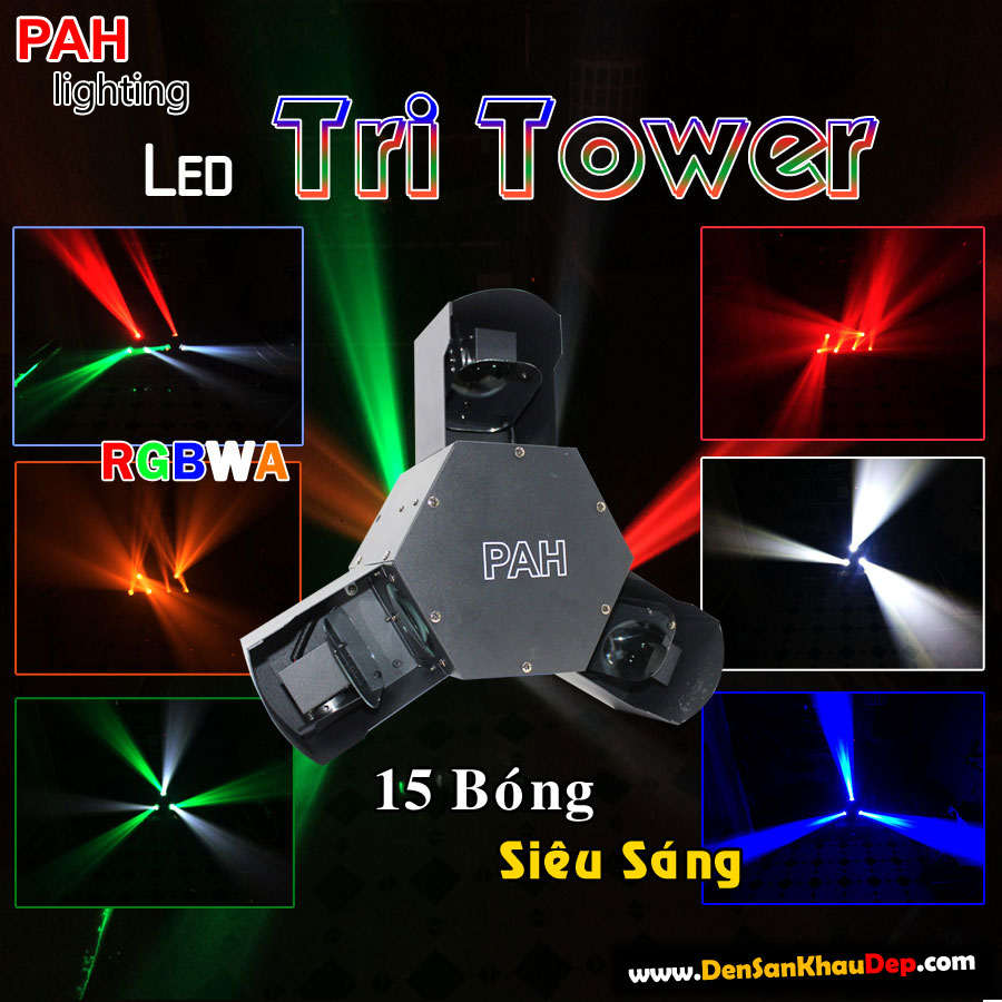 Đèn led sân khấu Tri Tower siêu sáng mạnh mẻ cực kì