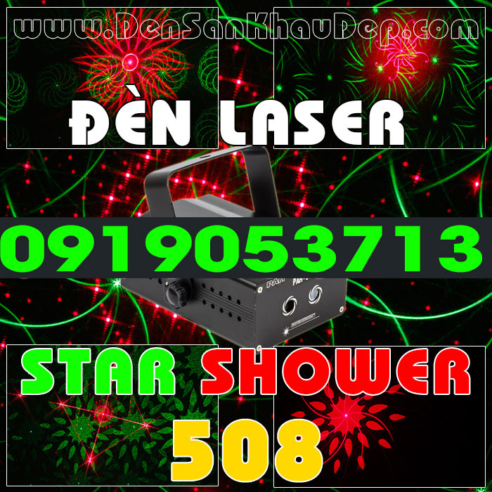 Đèn Laser Star Shower 508RG trang trí phòng hát Karaoke