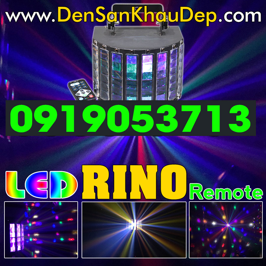 Đèn LED Rino 9 sắc màu trang trí phòng hát Karaoke