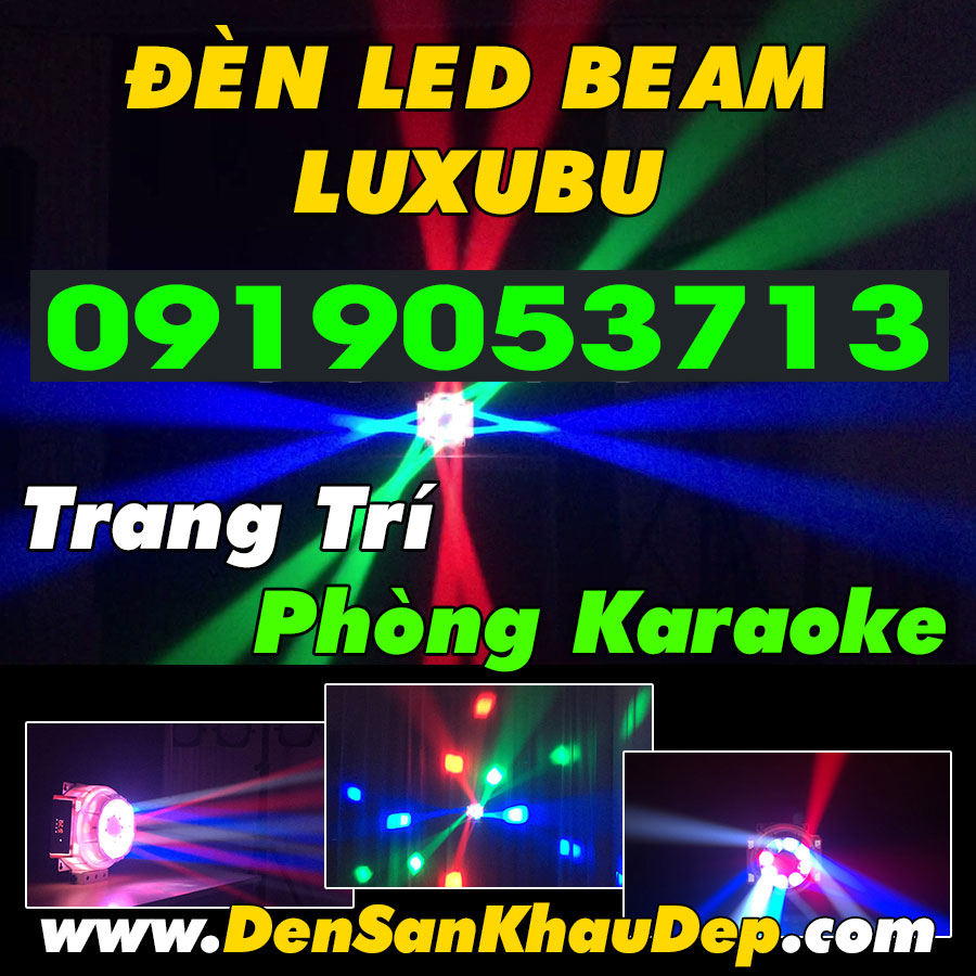 Đèn LED Beam Xoay Luxubu trang trí phòng hát Karaoke, phòng bay