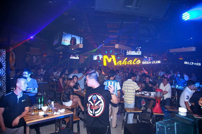 Mahalo Beer Club với hệ thống ánh sáng thuộc TOP hiện nay