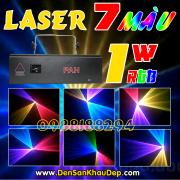 Đèn Laser 7 màu 1W tầm trung giá hợp lý cho cafe DJ