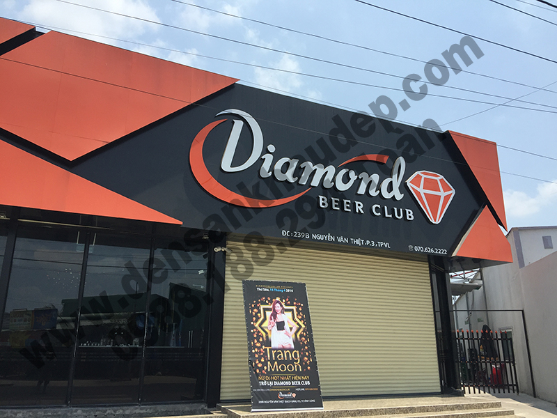 Thi công lắp đặt và setup hệ thống đèn beer club Diamond ở Vĩnh Long