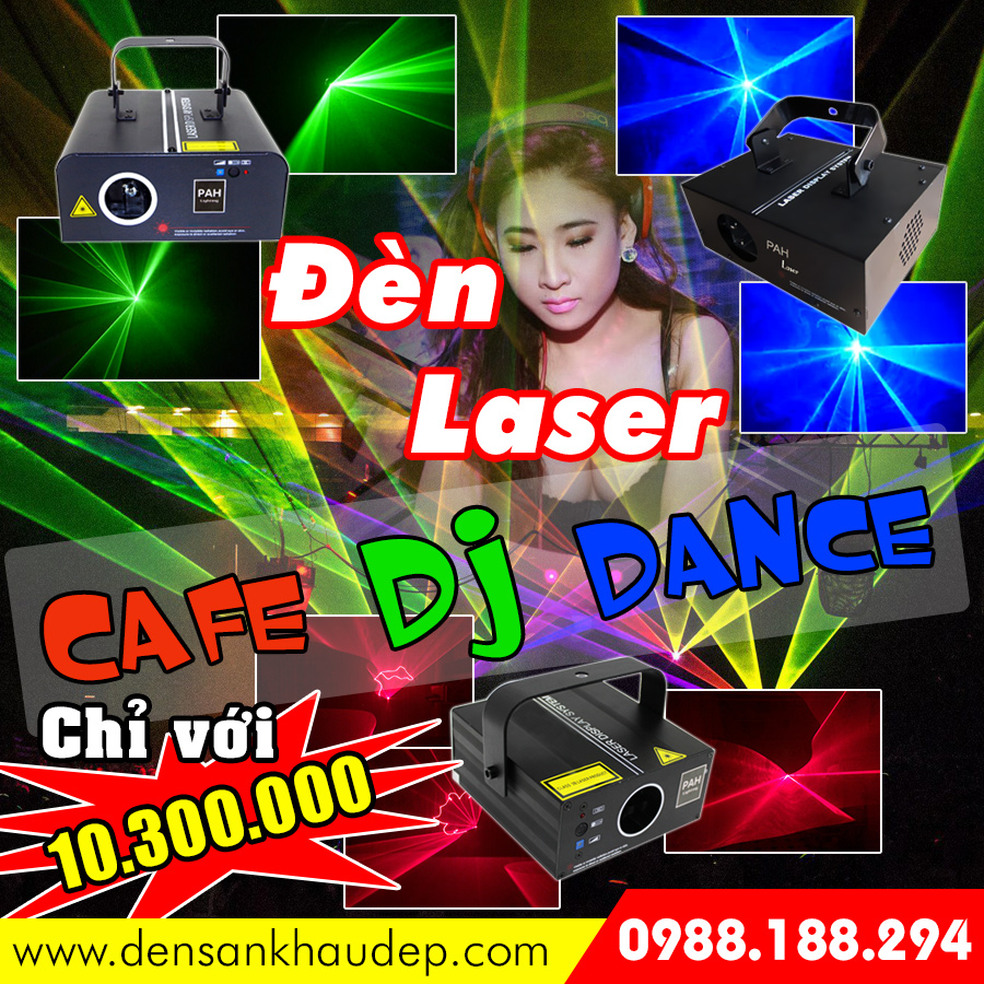 đèn Laser Cafe DJ Dance
