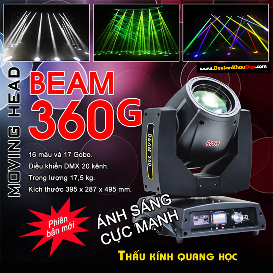 Đèn sân khấu Beam 360G công suất 200W