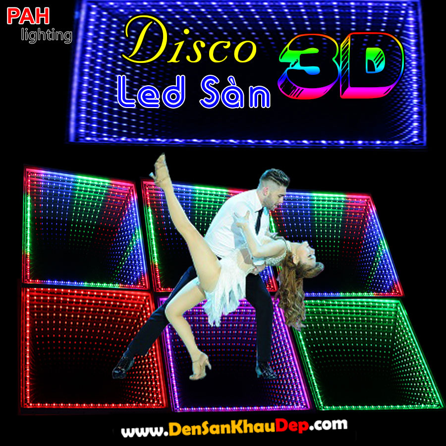LED sàn Disco 3D LED vô cực
