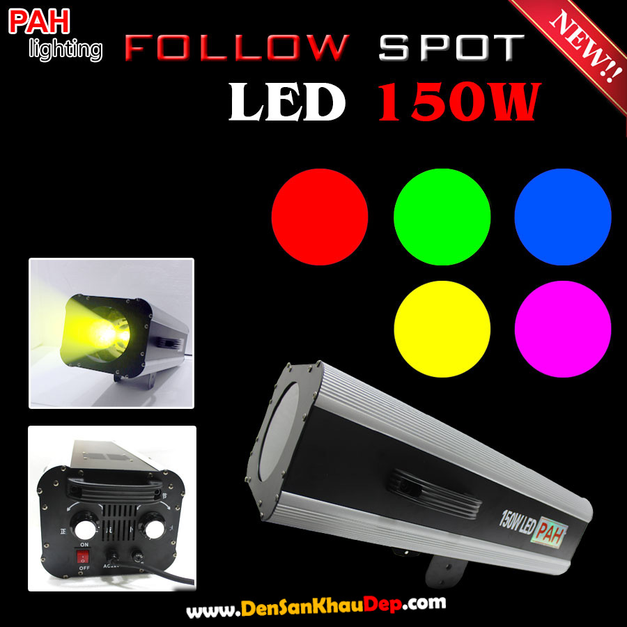 Đèn follow spot LED 150W rọi nhân vật trung tâm