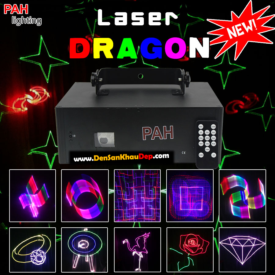 Đèn Laser trang trí 7 màu 3 phong cách 5 hiệu ứng độc đáo tuyệt đẹp