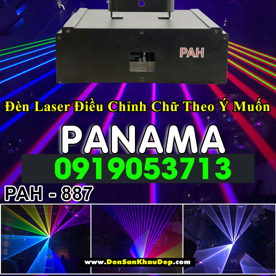 Đèn laser 7 màu Panama trang trí phòng karaoke