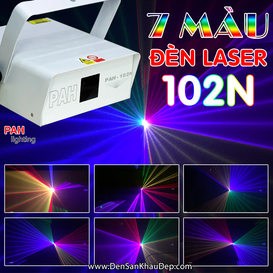 Đèn Laser 7 màu cho phòng bay thêm ảo giác và sôi động