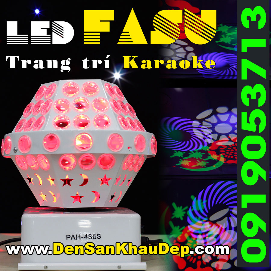 Đèn LED FASU hiệu ứng lắp trung tâm Karaoke, sân khấu hát với nhau