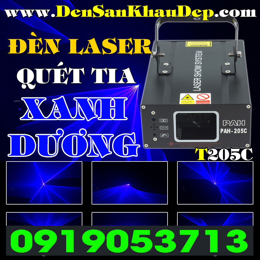 Đèn Laser quét tia Blue giá rẻ cho phòng hát Karaoke