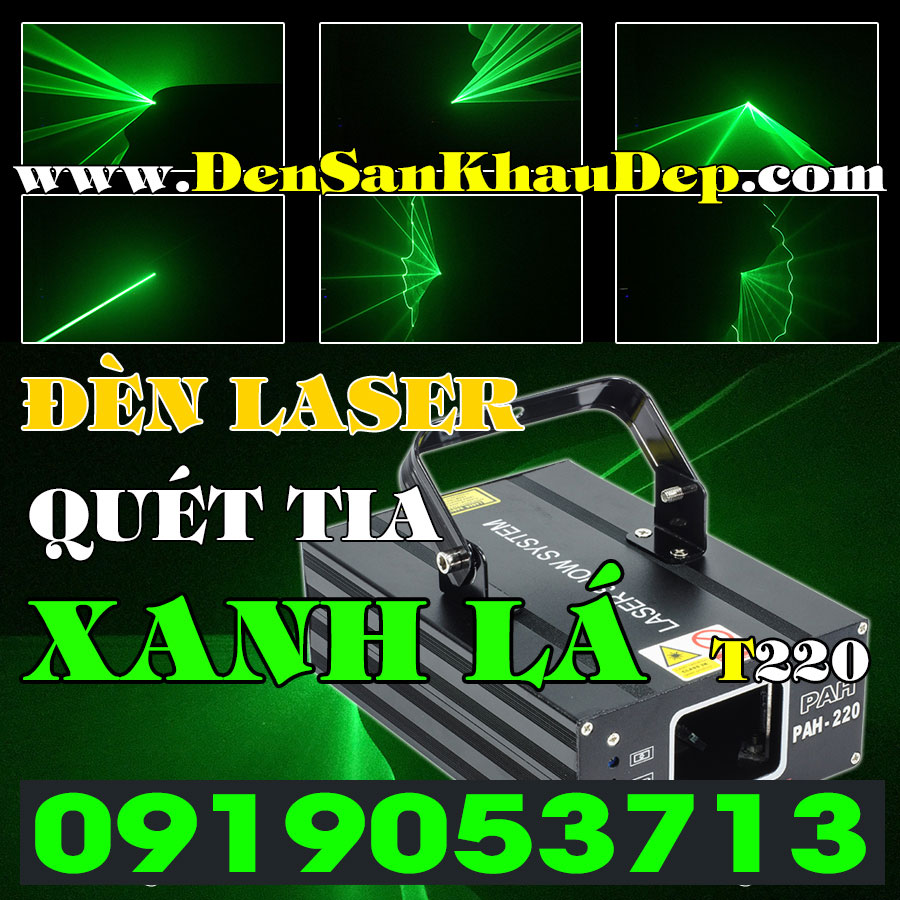 Đèn Laser xanh lá quét tia giá rẻ cho phòng Karaoke, gia đình, VIP