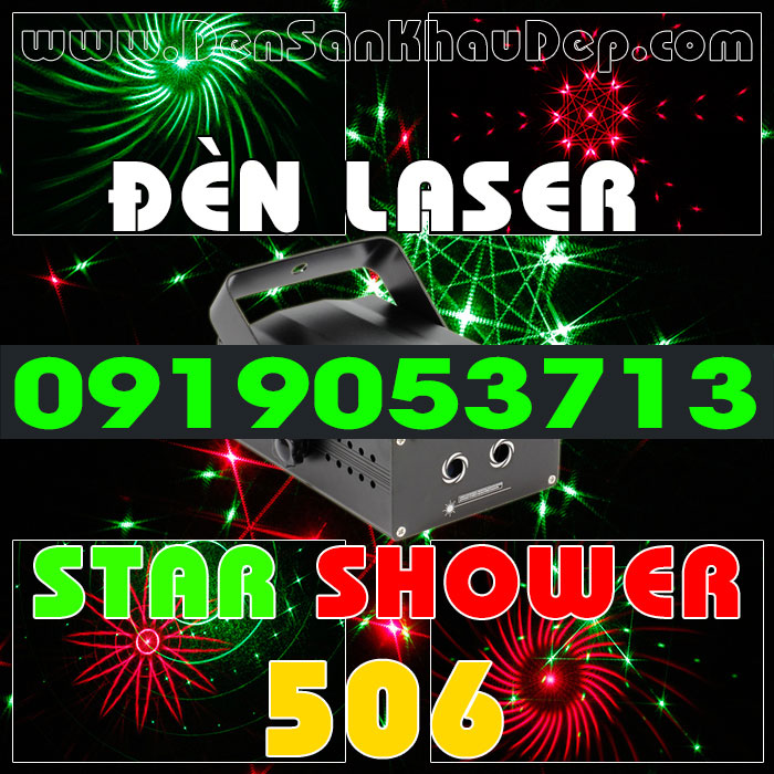 Đèn Laser Star Shower 506RG trang trí phòng hát Karaoke