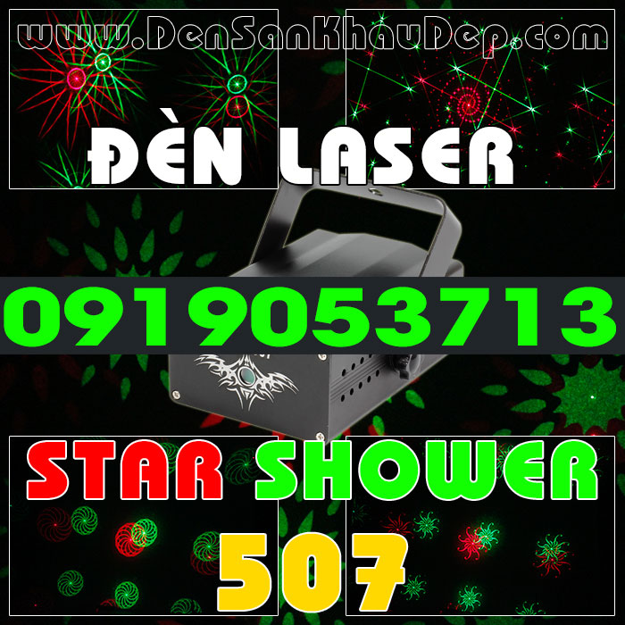 Đèn Laser Star Shower 507RG trang trí phòng hát Karaoke