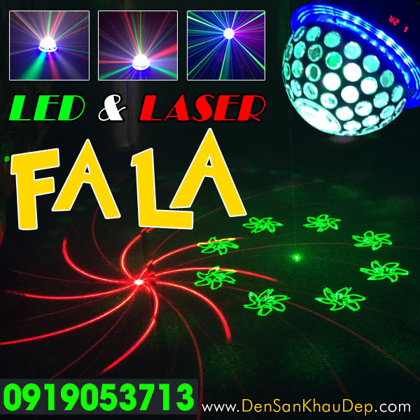Đèn LED Laser FALA trang trí karaoke tuyệt đẹp với nhiều hiệu ứng màu sắc
