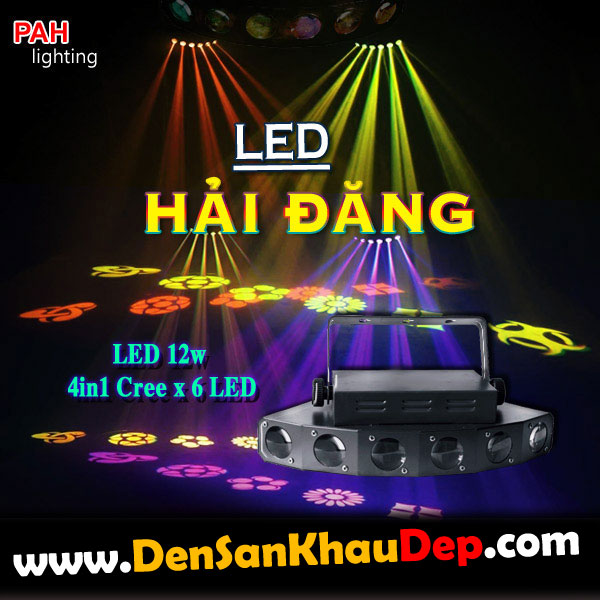 LED Hải Đăng 6 cửa 6 gobo