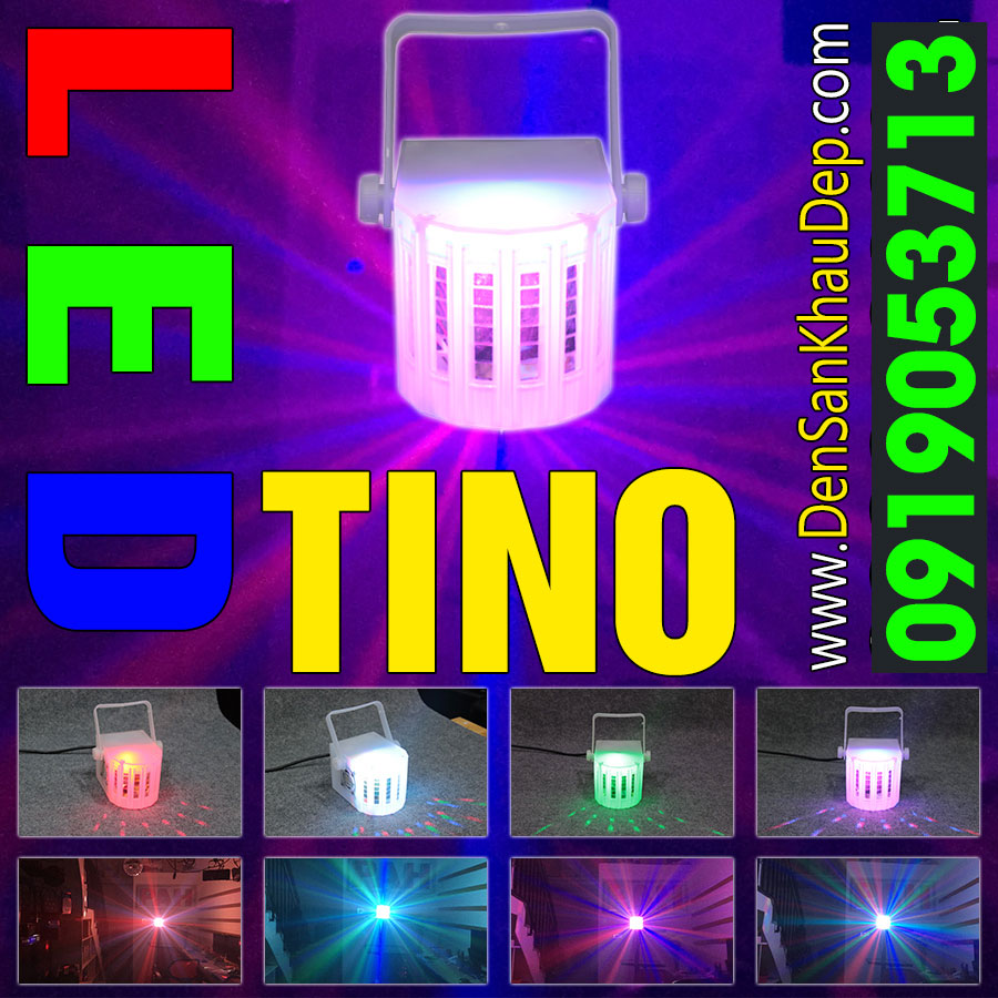 Đèn LED sân khấu mini Tino trang trí phòng Karaoke gia đình muôn sắc màu