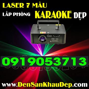 Laser quét tia 7 màu trang trí Karaoke