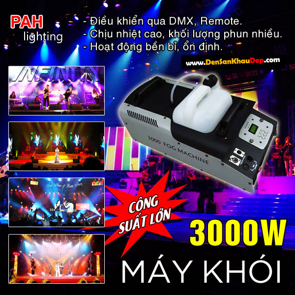 Máy phun khói 3000W dành cho sân khấu diện tích lớn