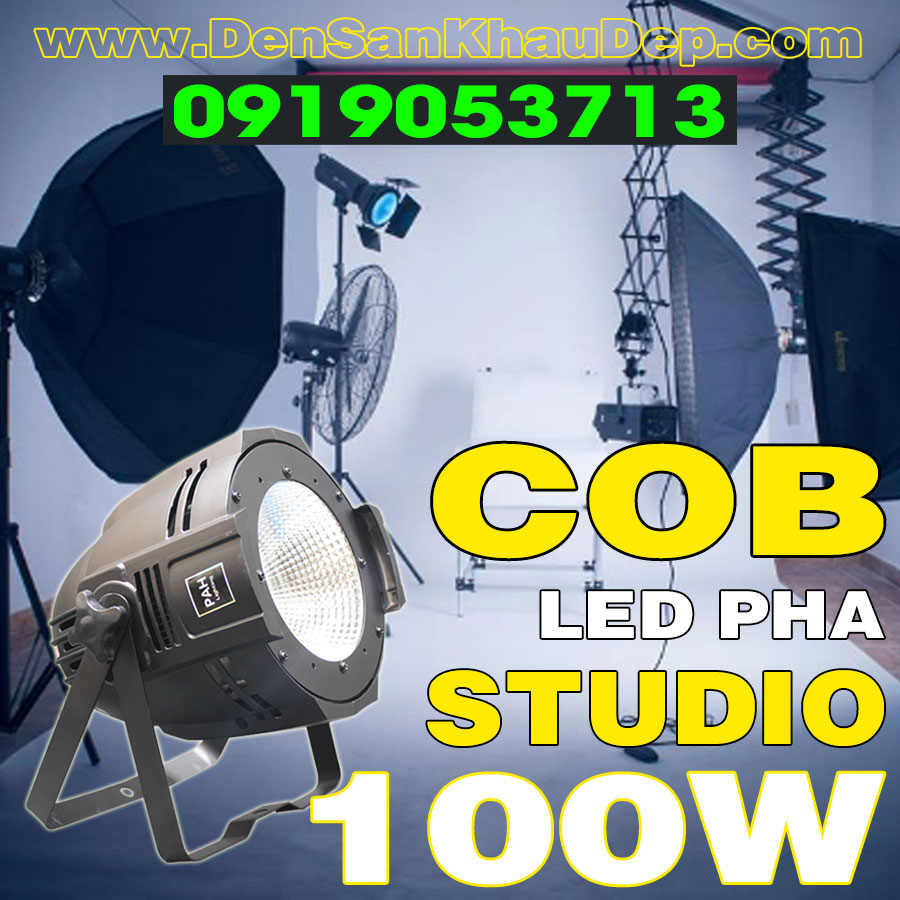 Đèn Par LED COB 100W Warm White dùng pha nền chụp hình Studio
