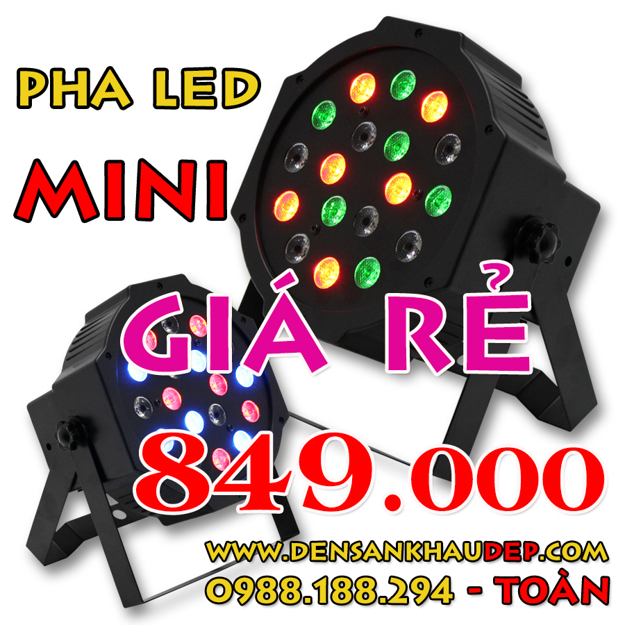 Đèn pha LED mini giá cực rẻ dành cho sân khấu nhỏ